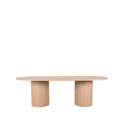 LABEL51 Eettafel Oliva - Naturel Eiken - Ovaal - 240x120x75 cm