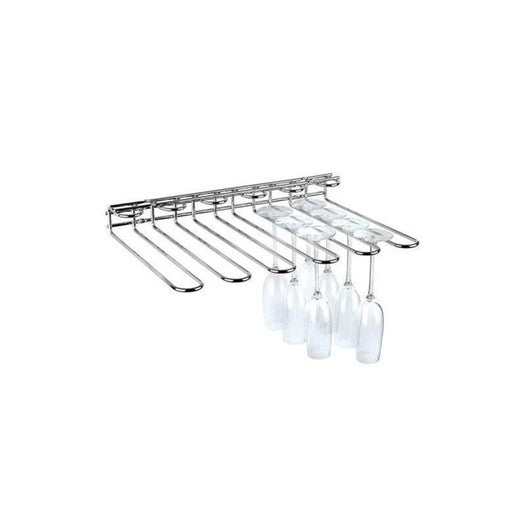Nancy's Glass rack with 5 rows of 320 mm chrome-plated steel