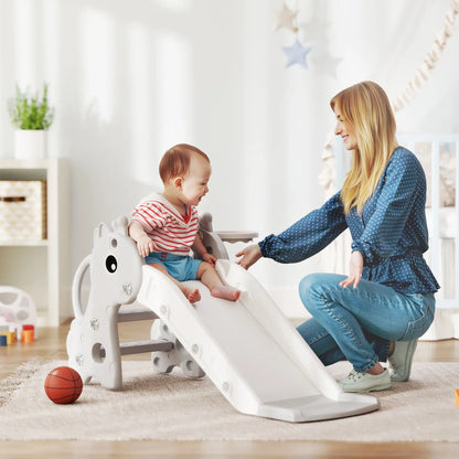 Nancy's Comunanza Glijbaan - Kinderglijbaan - Speeltoestel - Grijs / Wit