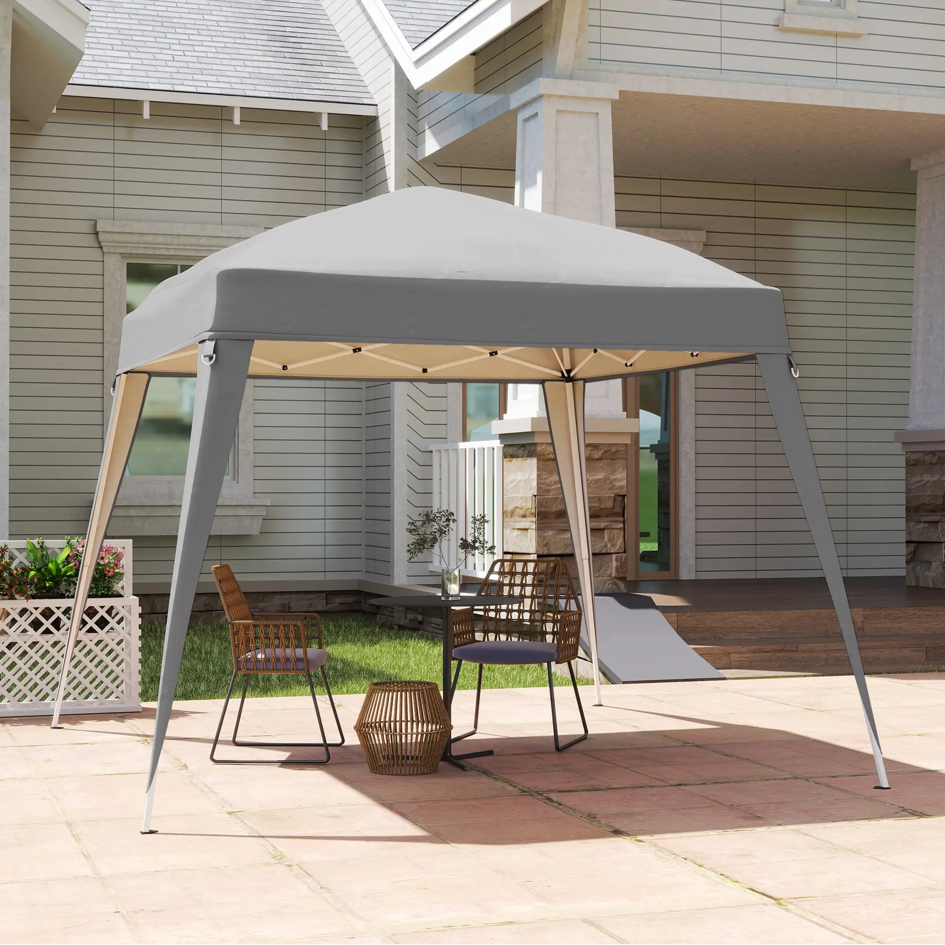 Nancy's Fontoura Partytent Overkapping - Paviljoendak - Grijs - ± 240 x 240 cm