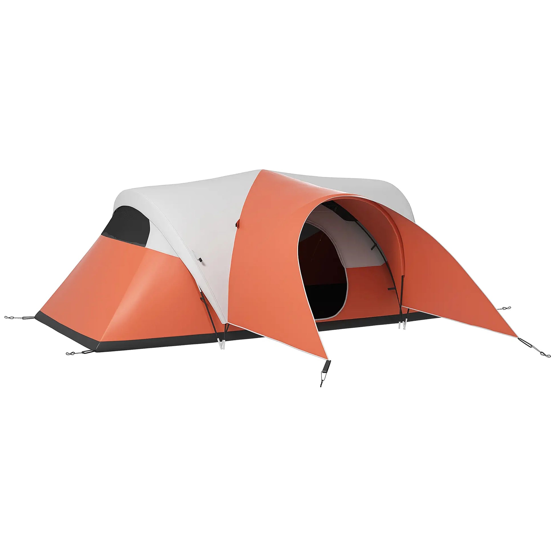 Nancy's Canale Kampeertent - Camping Tent - 5-6 Personen - Oranje - ± 550 x 300 x 200 cm