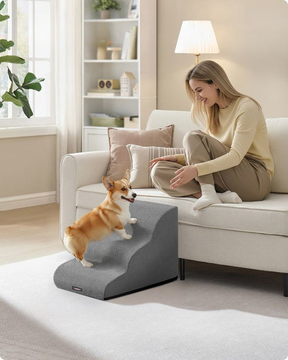 Nancy's Praiano Hondentrap 3 Traps - Dierentrap - Huisdierentrap - Antislip - Grijs - 40 x 57 x 40 cm