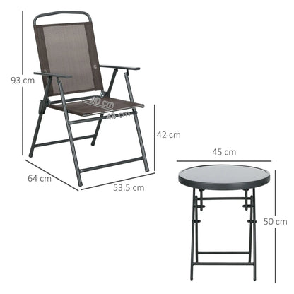 Nancy's Cimego Bistroset - Tuinset - Balkonset - Bruin