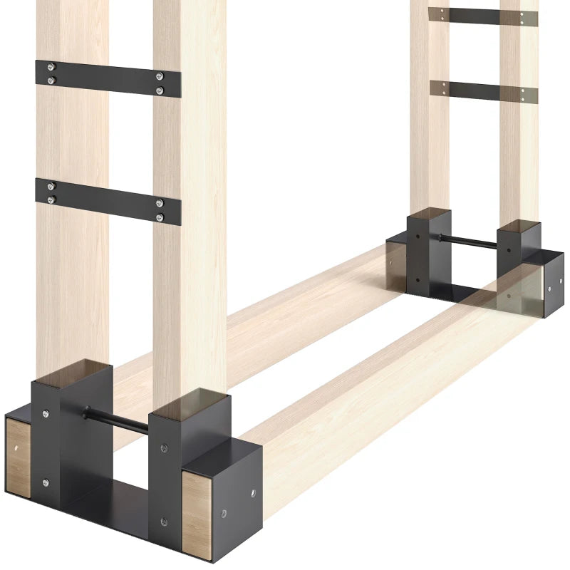 Nancy's Mormanno Haardhout Opslag - Houtopslag - Brandhoutopslag - Haardhoutrek - Zwart - Staal