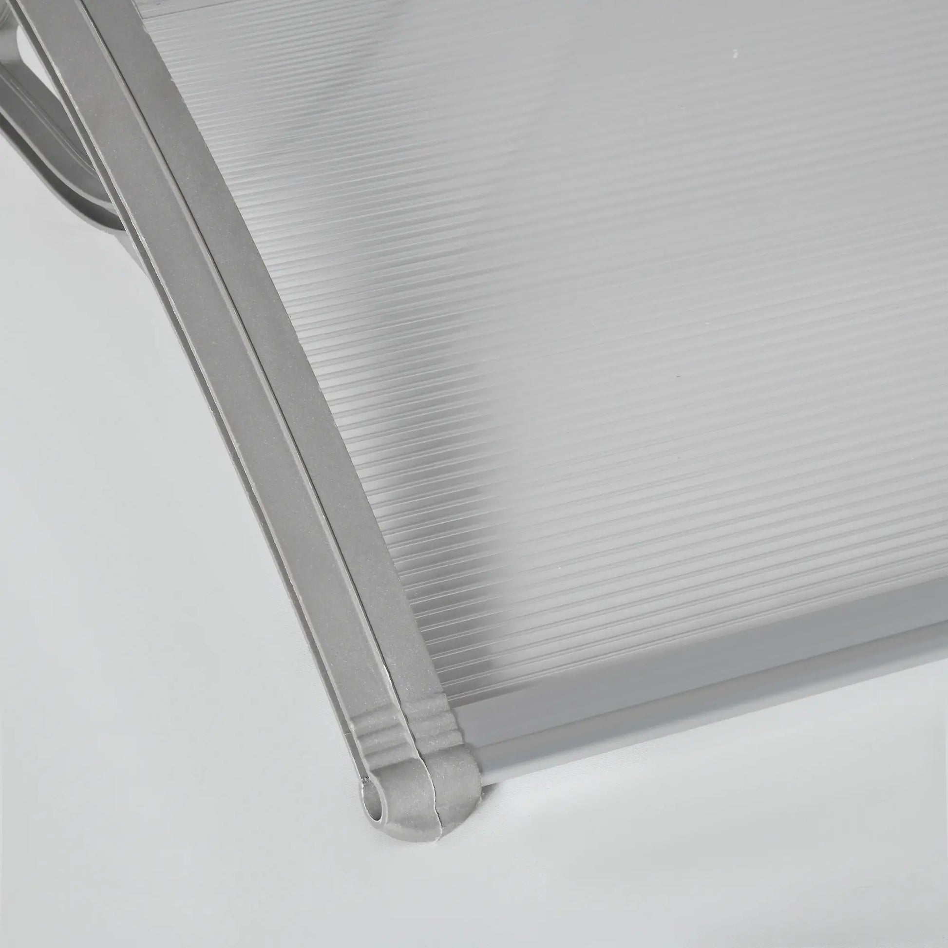 Nancy's Paranhos Voordeurluifel - Voordeur Afdakje - Luifel - Zilver - ± 100 x 75 x 25 cm