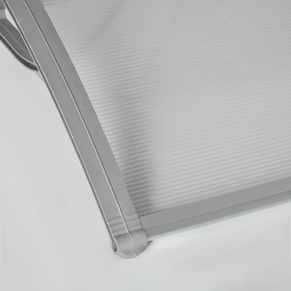 Nancy's Paranhos Voordeurluifel - Voordeur Afdakje - Luifel - Zilver - ± 100 x 75 x 25 cm