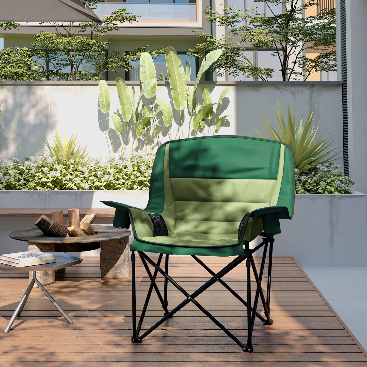 Nancy's Druento Campingstoel - Vouwstoel - Visstoel - Groen