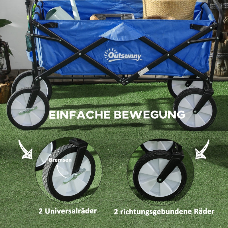 Nancy's Austin Bolderwagen - Chariot de plage - Bolderwagen - Chariot de transport - Pliable