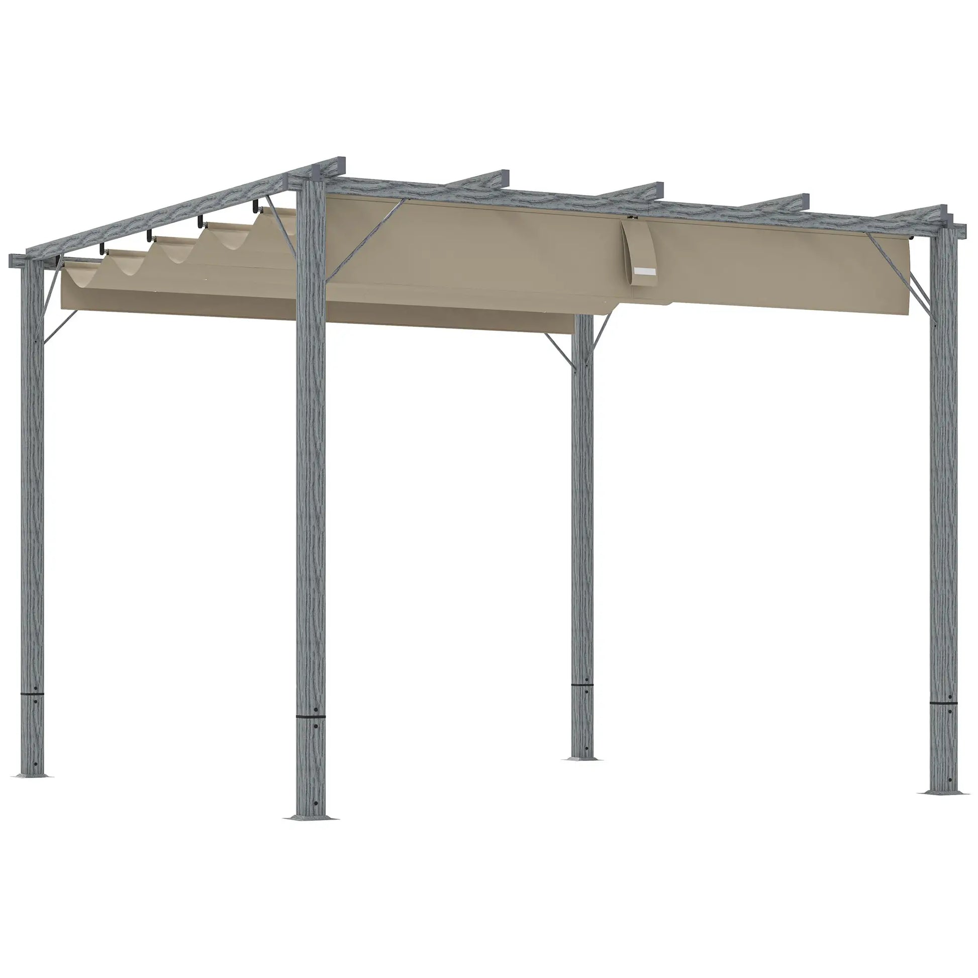 Nancy's Celano Pergola - Terras Overkapping - Paviljoen - Grijs - ± 300 x 300 x 230 cm