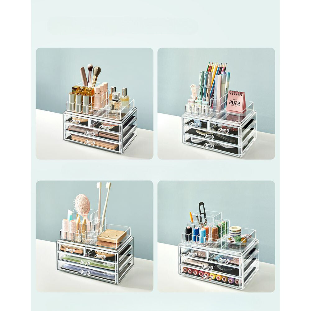 Nancy's Glossop Make-up organizer - Make-up opberger - Transparant - 23,5 x 14 x 18,7 cm