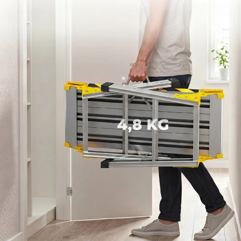 Nancy's Tirrenia Werkplatform - Werkbank - Opvouwbare werktafel - Antislip - Zwart - ± 110 x 32 x 50 cm