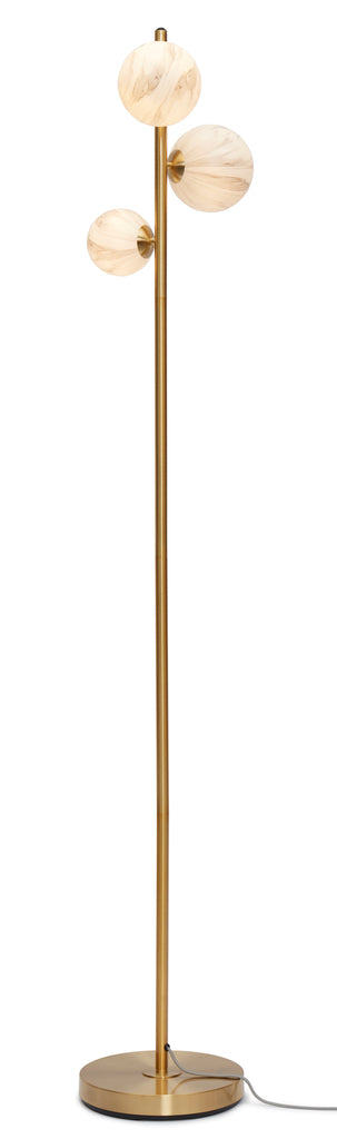 Nancy's Pedreira Vloerlamp - Staande Lamp - Goud - Staal / Glas