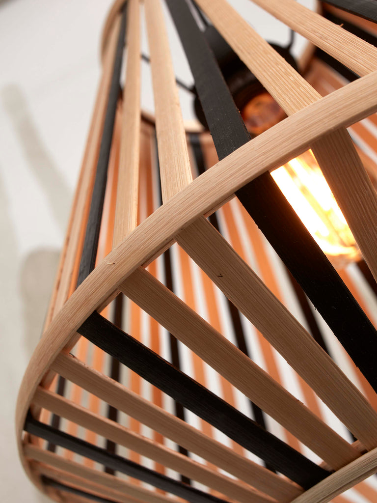 Nancy's Sanhoane Vloerlamp - Staande Lamp - Bruin / Naturel - Bamboe