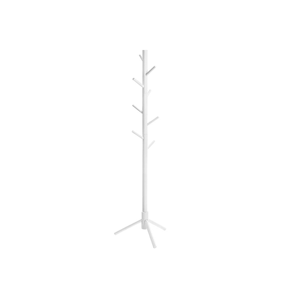Nancy's Cavignac Kapstok - Vrijstaand - Kledingstandaard - Massief Hout - 8 Haken - Wit