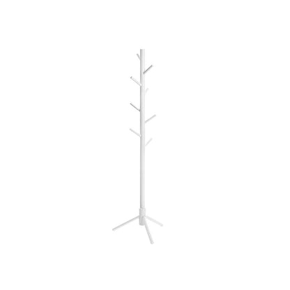 Nancy's Cavignac Kapstok - Vrijstaand - Kledingstandaard - Massief Hout - 8 Haken - Wit