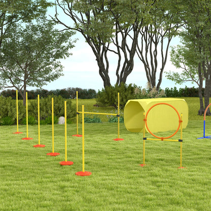 Nancy's Aylesford Honden Behendigheidsset - Trainingsset voor Honden - Hindernissen parcour - Geel