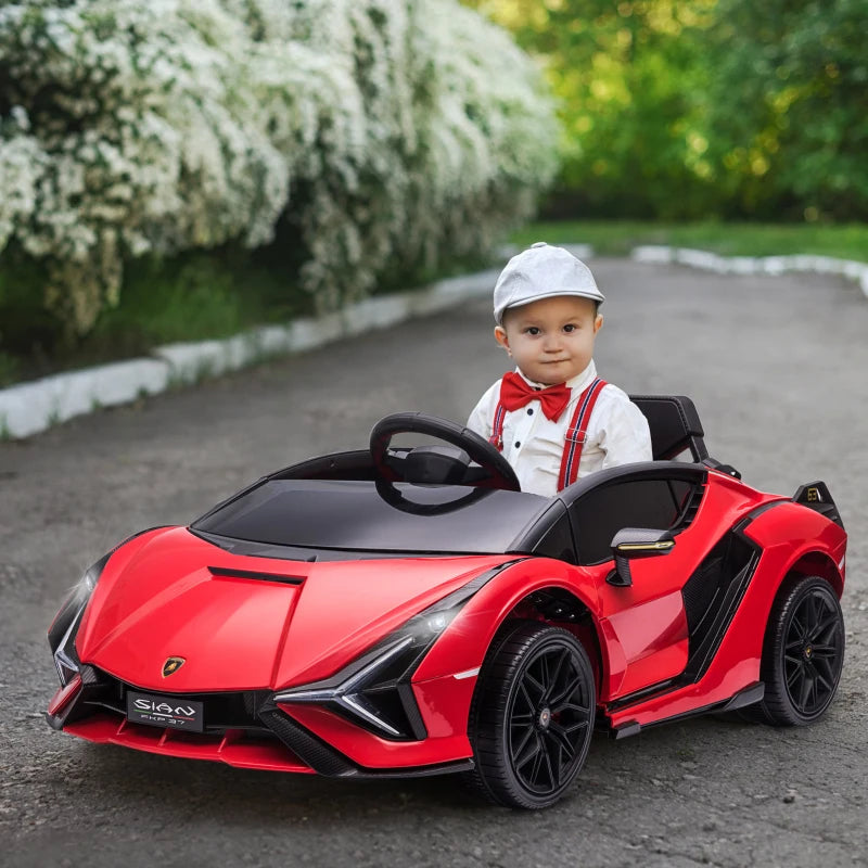 Nancy's Davy Electric Kids Car - Lamborghini for Kids - Electric Car - Music / Light - Red