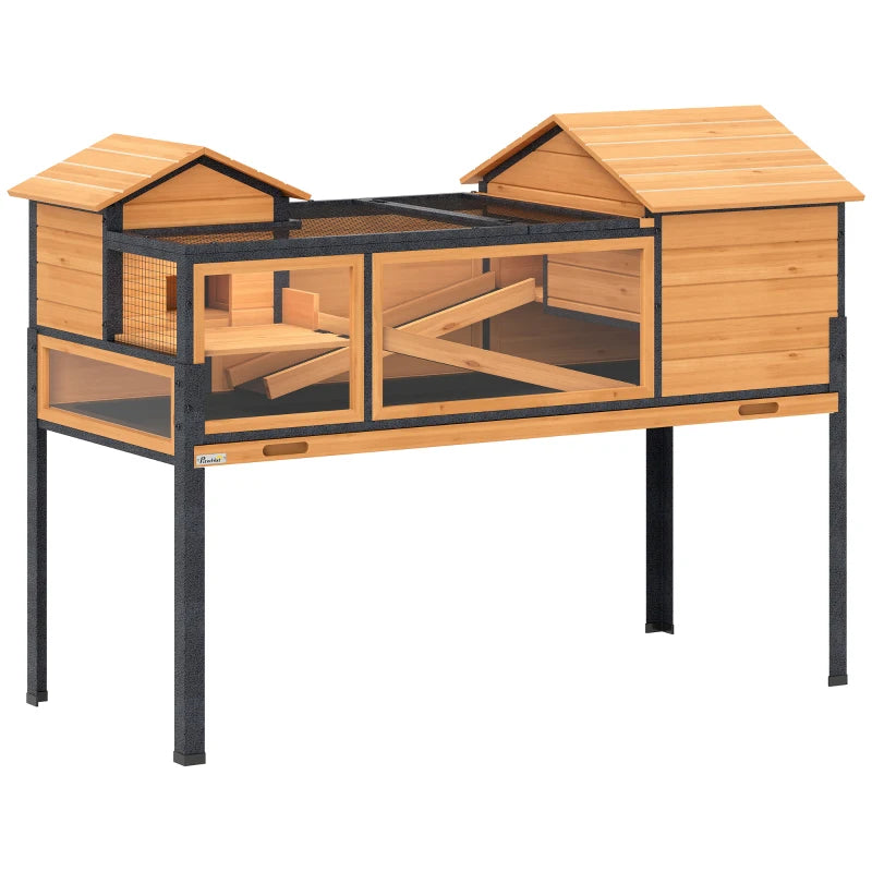 Nancy's Penzale Dierenverblijf - Schilpaddenhuis - Schilpaddenren - Dennenhout - ± 130 x 65 x 95 cm