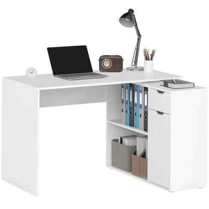 Nancy's Missanello Hoekbureau - Bureau Hoek - Computertafel - Wit -120 x 95 x 75 cm