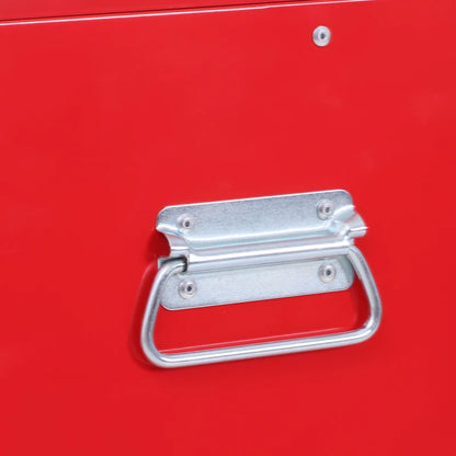 Nancy's Nebbiuno Werkplaatswagen - Gereedschapswagen - Gereedschapskist - Rood - Staal - ± 60 x 35 x 110 cm