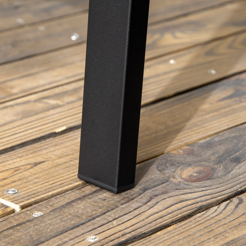 Nancy's Towcester Tuinbank - Bankje - Tuinmeubel - 2-zits Tuinbank - Zwart