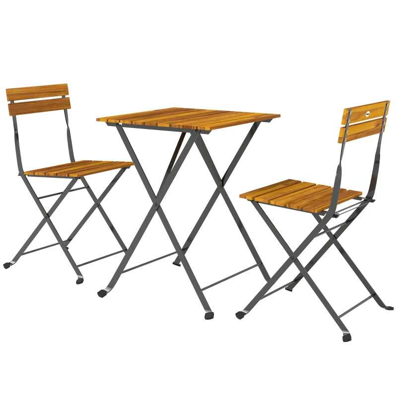 Nancy's Sarezzo Bistroset - Tuinset - Balkonset - 3-Delig - Acaciahout