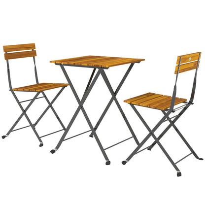 Nancy's Sarezzo Bistroset - Tuinset - Balkonset - 3-Delig - Acaciahout