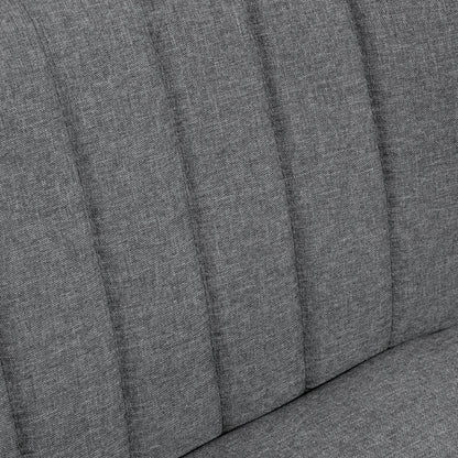 Nancy's Serino 2-Zitsbank - Tweezitsbank - Woonkamerbank - Grijs - Linnenlook - ± 115 x 55 x 75 cm