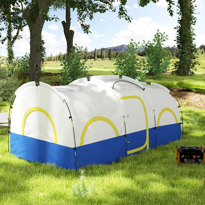 Nancy's Foppolo Kampeertent - Campingtent - 4-6 Personen - Blauw - ± 435 x 250 x 195 cm