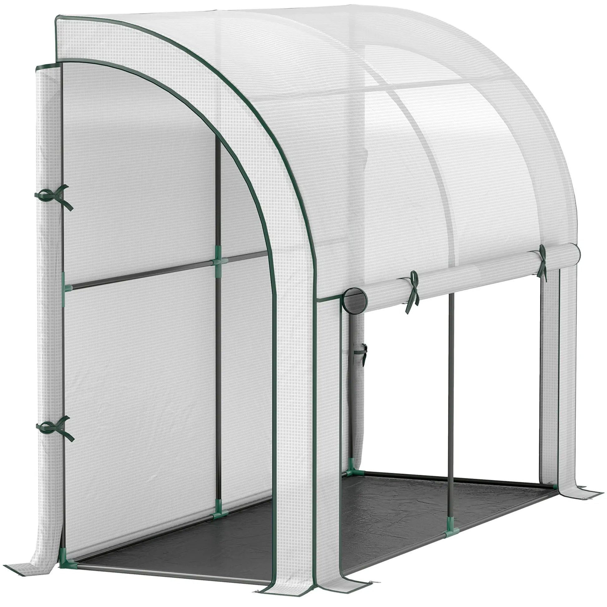 Nancy's Corval Muurkas - Tuinkas - Plantenkas - Kweekkas - Wit - ± 200 x 80 x 160 cm