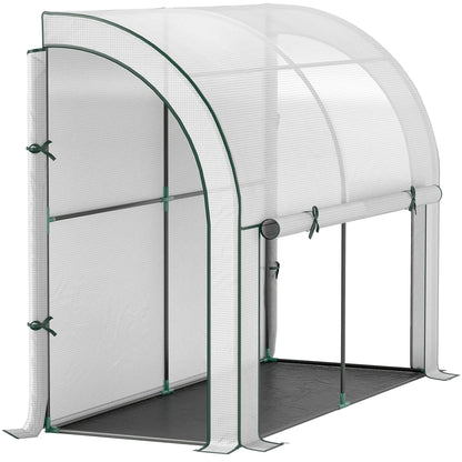 Nancy's Corval Muurkas - Tuinkas - Plantenkas - Kweekkas - Wit - ± 200 x 80 x 160 cm