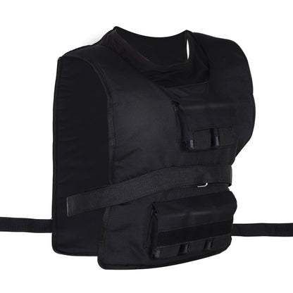 Nancy's Toledo 30 kg training vest, weight vest, adjustable, strength training, fitness, Oxford, iron, black, 36 x 52 cm