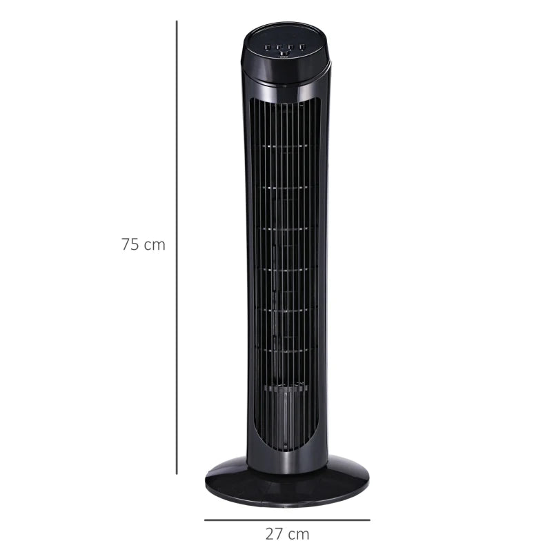 Nancy's Monsanto Torenventilator - Staande Ventilator - 3 Modi - Zwart