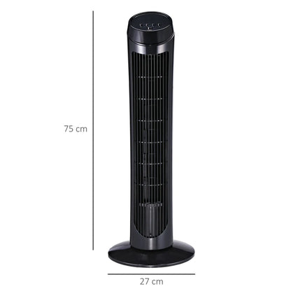 Nancy's Monsanto Tower Fan - Standing Fan - 3 Modes - Black