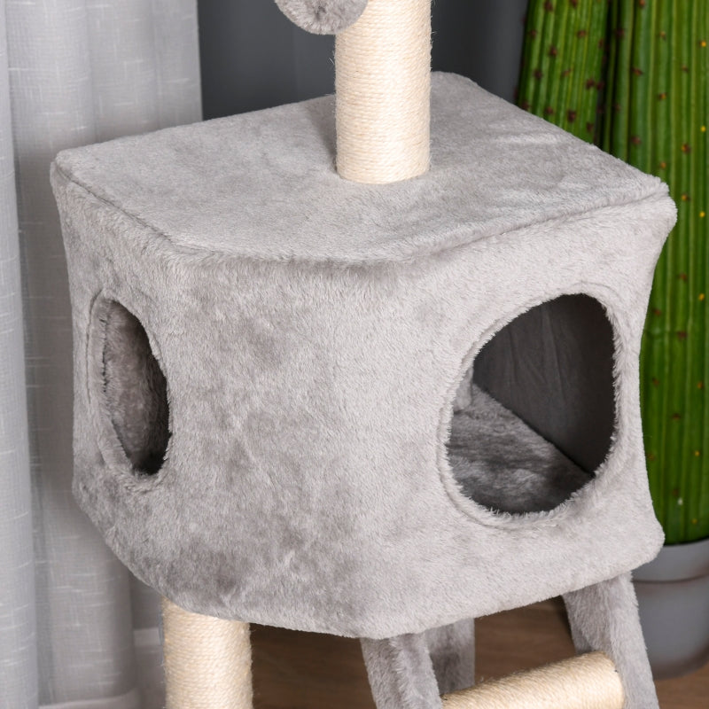 Nancy's Kapaa Krabpaal - Kattengrot - Zachte Ladder - MDF - Grijs/Beige - 50 x 40 x 120 cm