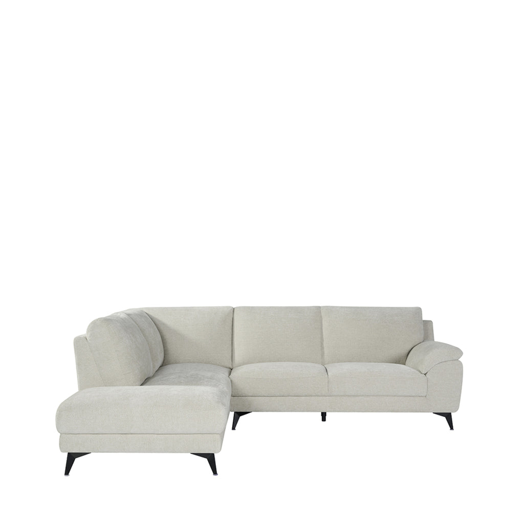 LABEL51 Hoekbank Santino Links 257x215x85 cm Naturel Elite