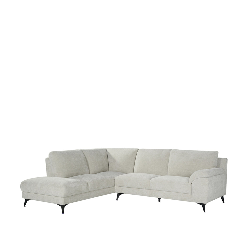 LABEL51 Hoekbank Santino Links 257x215x85 cm Naturel Elite