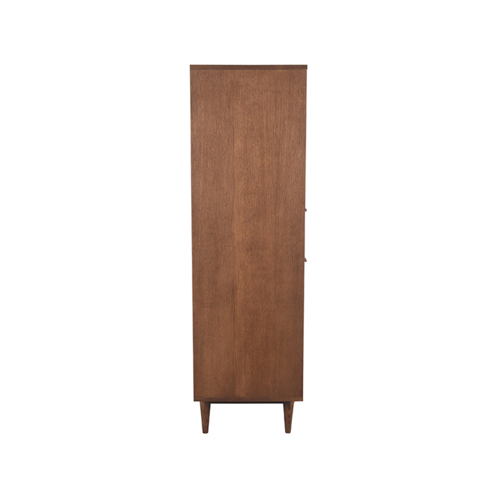 LABEL51 Opbergkast Jule - Wandkast - Walnoot Eiken - 110x49x158 cm