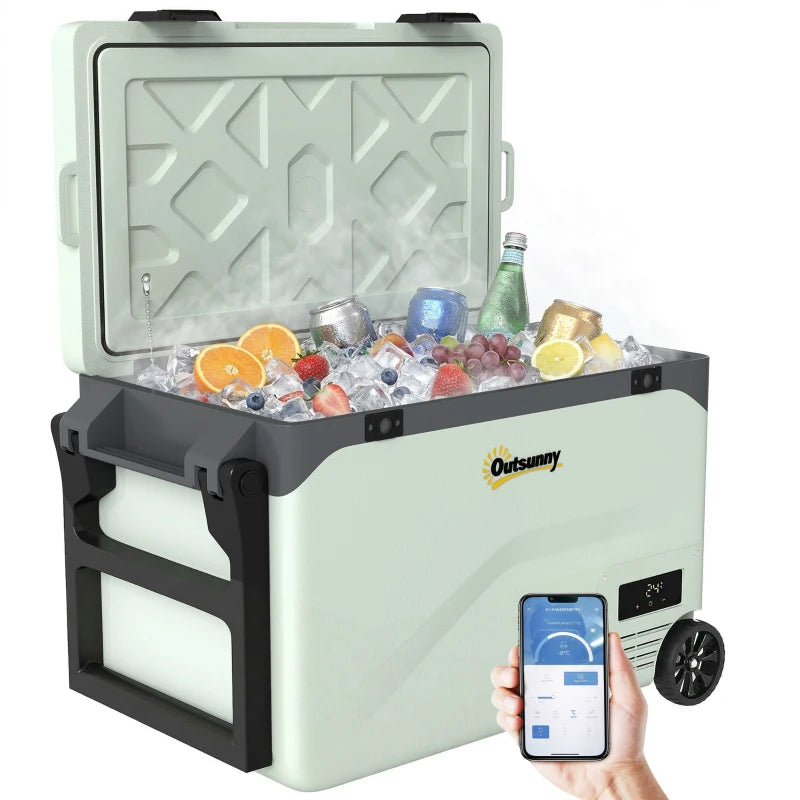 Nancy's Soverato Koelbox - Compressorkoeling - Koeler - Digitale Display - Bluetooth App - Groen / Zwart - 42,5 Liter