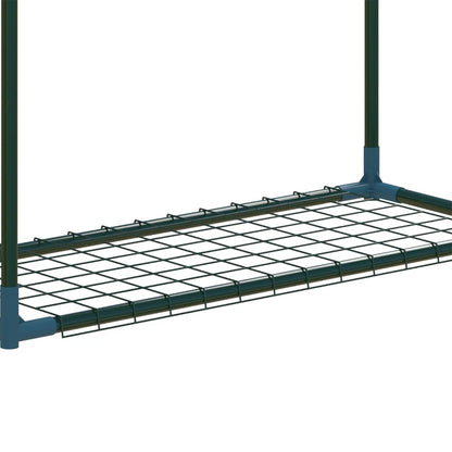 Nancy's Proves Plantenrekken - Plantenstandaarden - Bloemenstandaard - Set van 2 - Groen - Staal - ± 70 x 25 x 110 cm