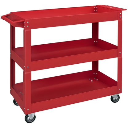 Nancy's Nalles Servicekar - Gereedschapswagen - Gereedschapskar - Rood - Staal - ± 85 x 35 x 75 cm