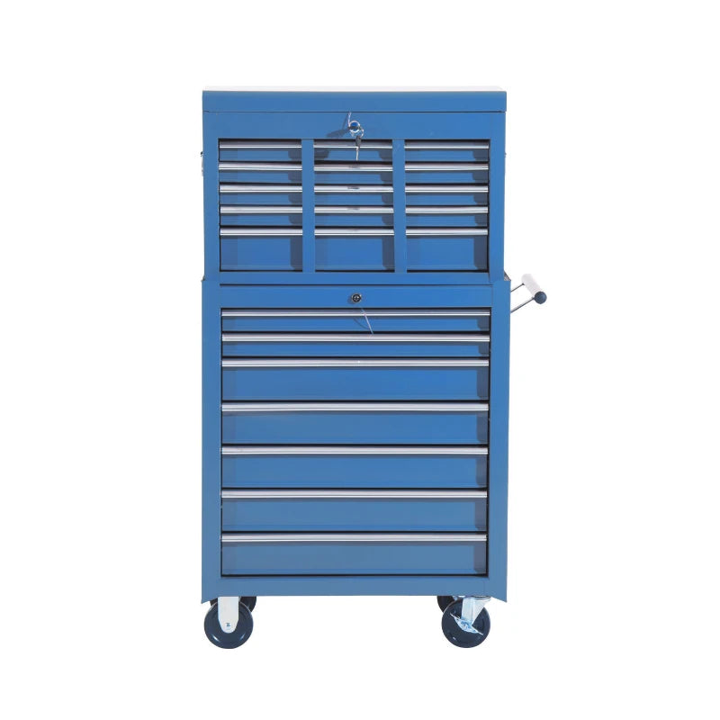Nancy's Nanno Werkplaatswagen - Gereedschapskar - Gereedschapskist - Gereedschapswagen - Blauw - Staal - ± 60 x 35 x 115 cm