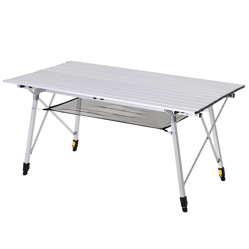 Nancy's Solferino Picknicktafel - Kampeertafel - Campingtafel - Verstelbaar - Aluminium - ± 120 x 70 x 59-78 cm