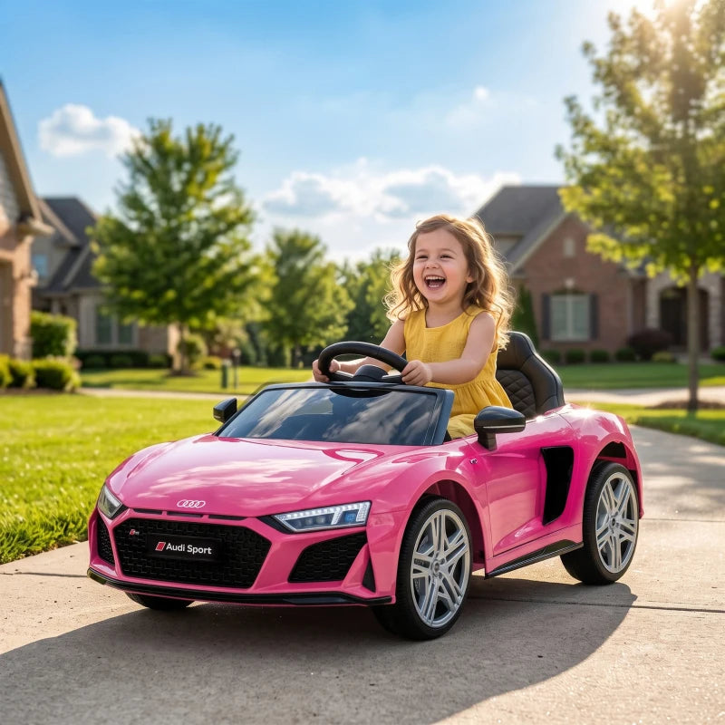 Nancy's Tonara Elektrische auto voor kinderen - Kinderauto - Audi R8 voor Kinderen - Roze
