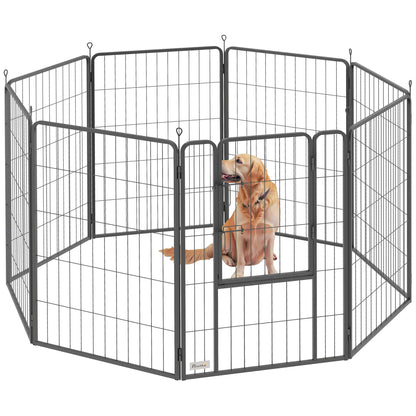 Nancy's Cogoleto Puppyren - Hondenren - Hondenbox - Zwart - Staal