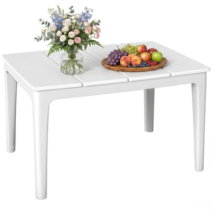 Nancy's Signa Tuintafels - Buitentafel - Bijzettafel voor buiten - Balkontafel - Wit - ± 70 x 55 x 40 cm