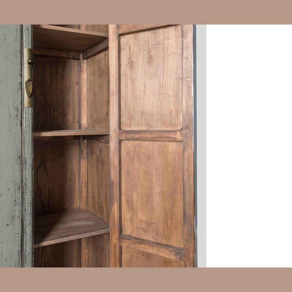 Livingfurn Wandkast Icons Marie Elise - Elmhout - Grijs
