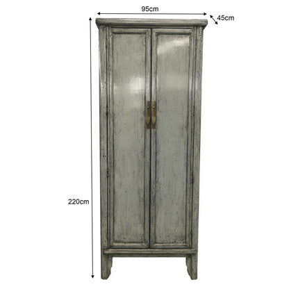 Livingfurn Wandkast Icons Marie Elise - Elmhout - Grijs