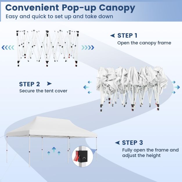 Nancy's Assentis Partytent - Paviljoen - Wit - 300 x 600 cm