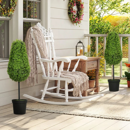 Nancy's Medeazza Kunstplanten - Traanvorm - Set van 2 - Groen - 90 cm hoog